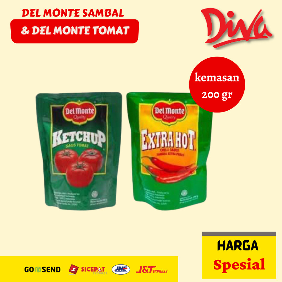 

Del monte Tomat / Sambal 200 gr refill | Saus Delmonte