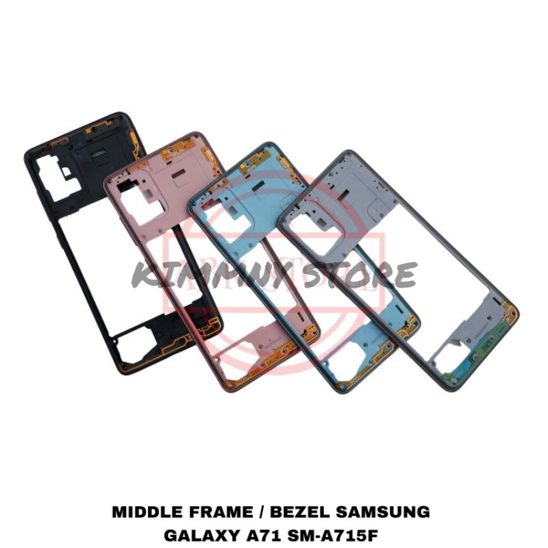 BEZEL BAZEL TULANG TENGAH TUTUP MESIN SAMSUNG GALAXY A71 SM-A715F ORIGINAL