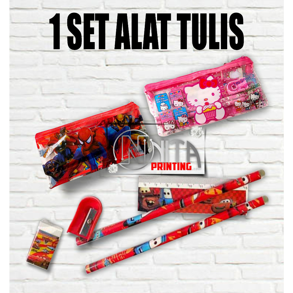 

Paket alat tulis 7in1 Tempat Pensil / Alat tulis set / paket alat tulis karakter tempat pensil 803