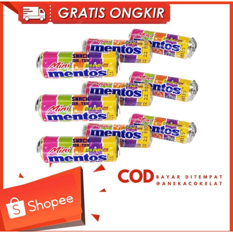 

Permen Mentos MiniRoll Rainbow 10gr