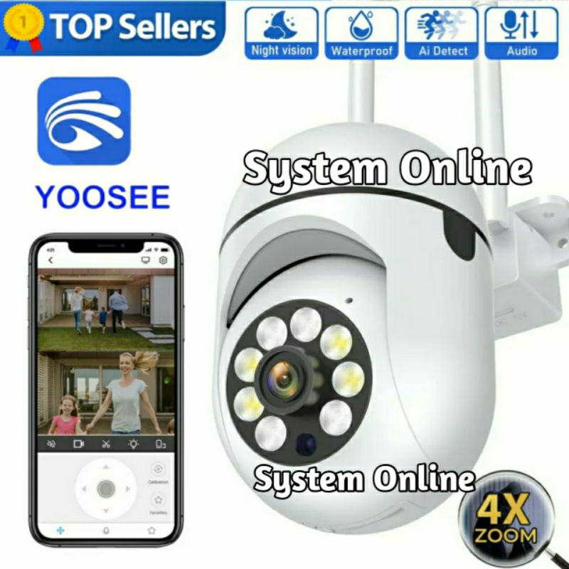 IP Camera CCTV App Yoosee Outdoor PTZ Speed Dome 8MP