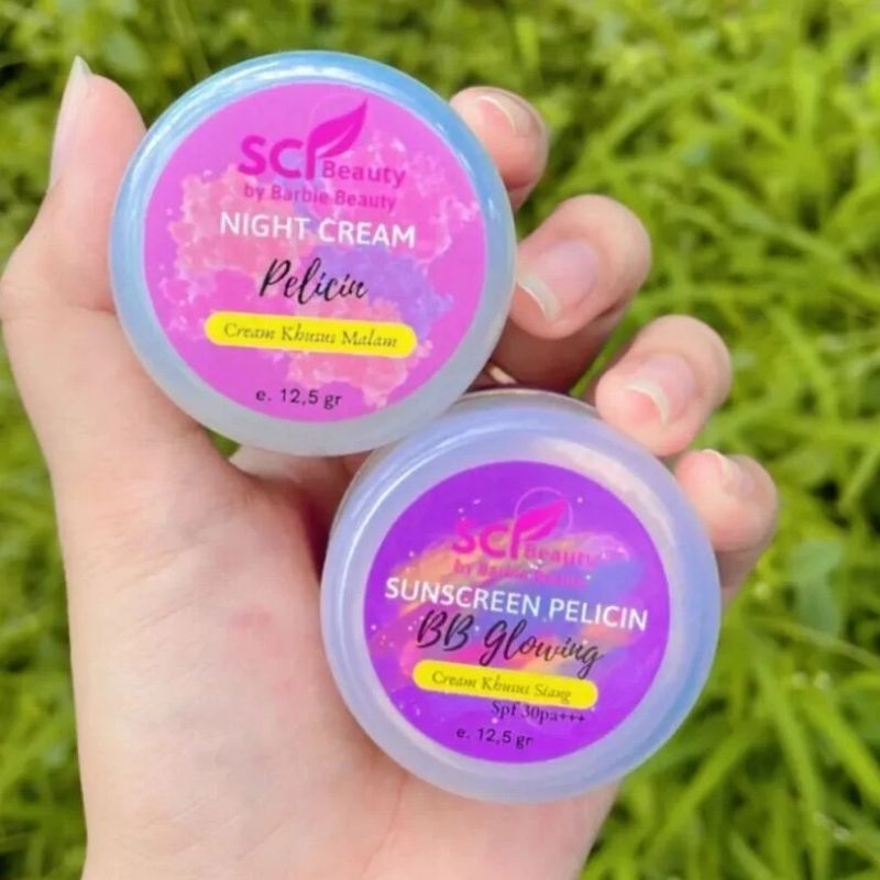 Salep pelicin wajah  & sunscreen bb glowing barbie beauty