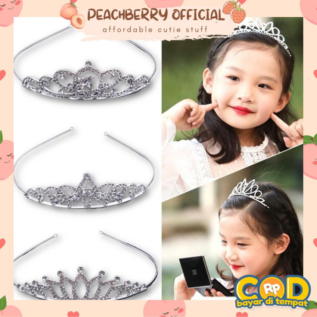 Bando Mahkota Wanita Korea Fashion / Bando Anak / Bando Princess / Bandana Mahkota