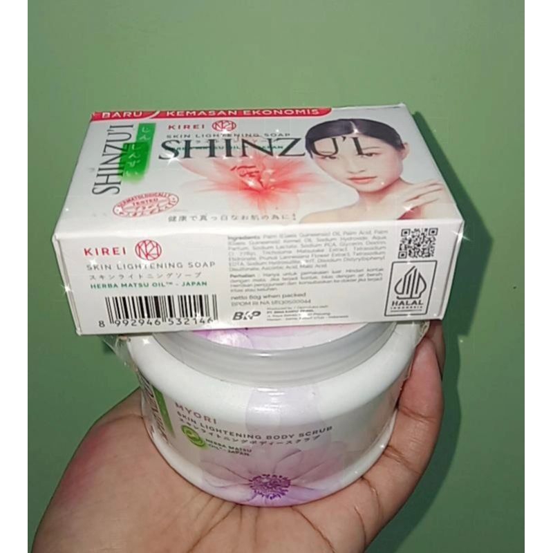 SHINZUI BUNDLING LULUR 200GRAM FREE SABUN MANDI 60GGRAM