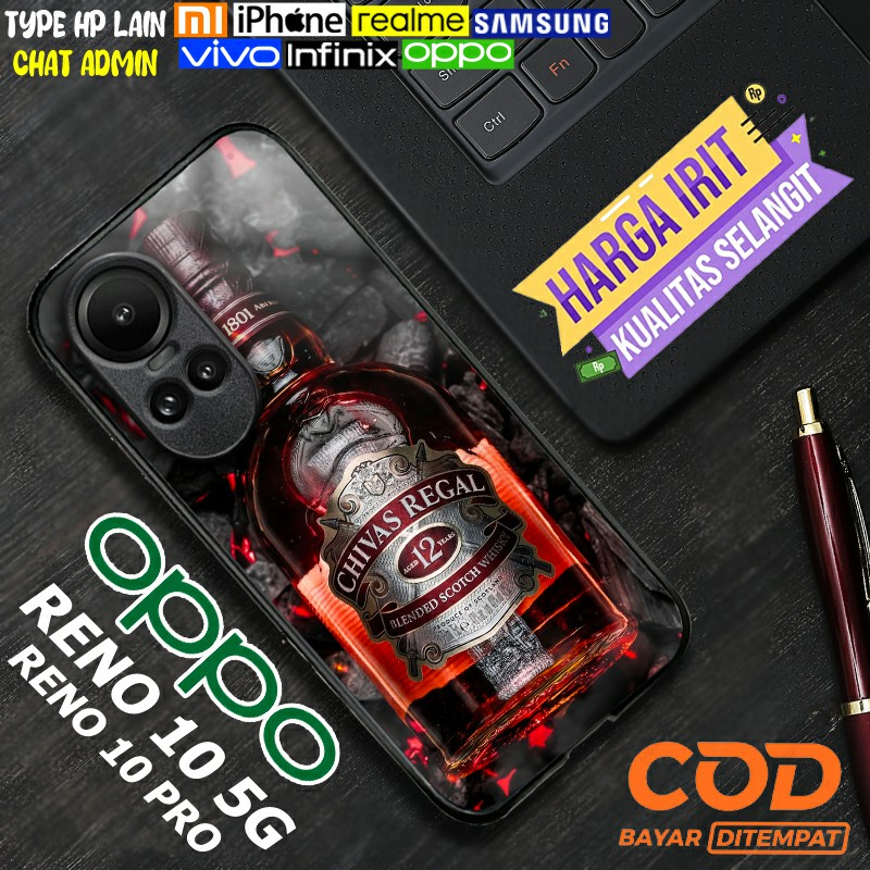 Softcase Glass kaca Oppo Reno 10 5G - Reno 10 Pro [E623] Case HP Oppo Reno 10 5G/Reno 10 Pro - Casin