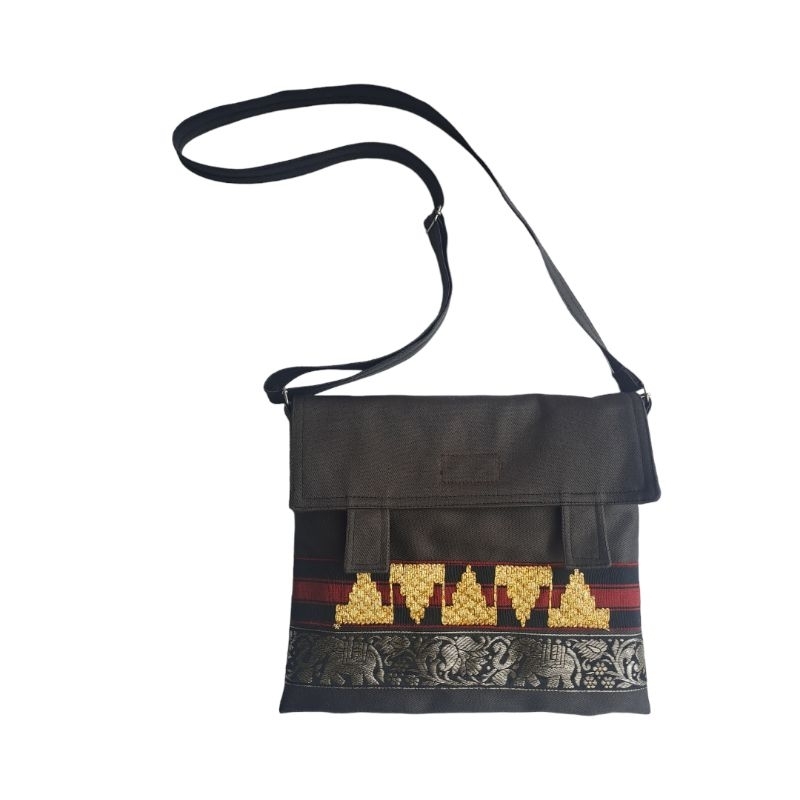 Tas Selempang Tapis | Brown Ethnic Horz Tipe SB-BRTHO | Slingbag Etnik