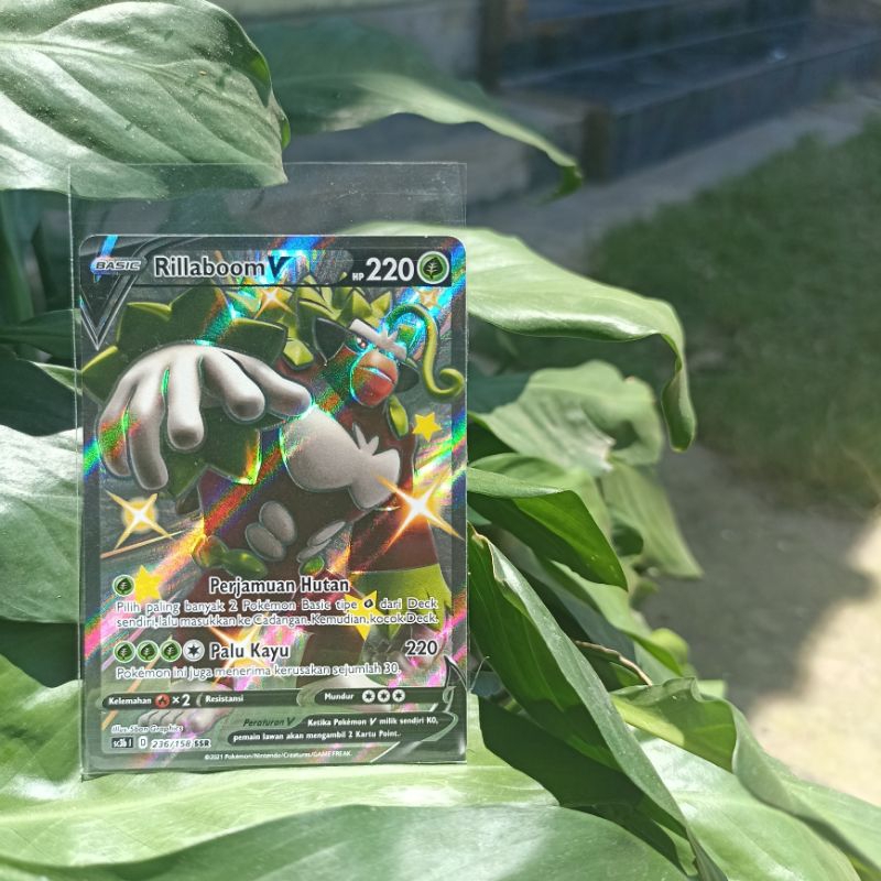 Kartu Pokemon - Rillaboom V SSR TCG 236/158 Indo