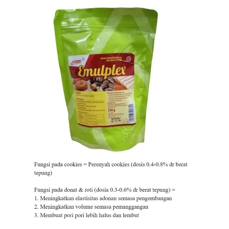 

Emuplex (perenyah cookies) Kemasan 250gr