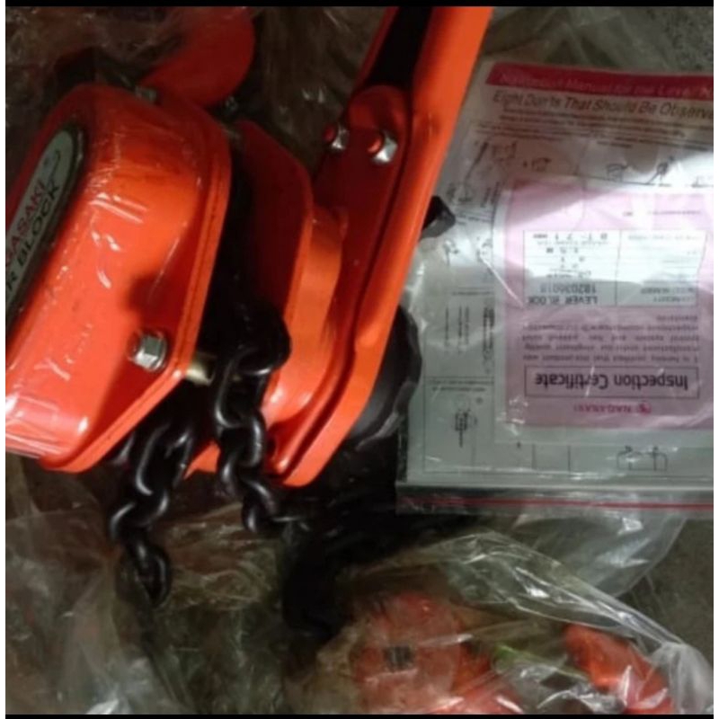 lever block Nagasaki 9 ton x 1,5 meter katrol kerekan made in Japan