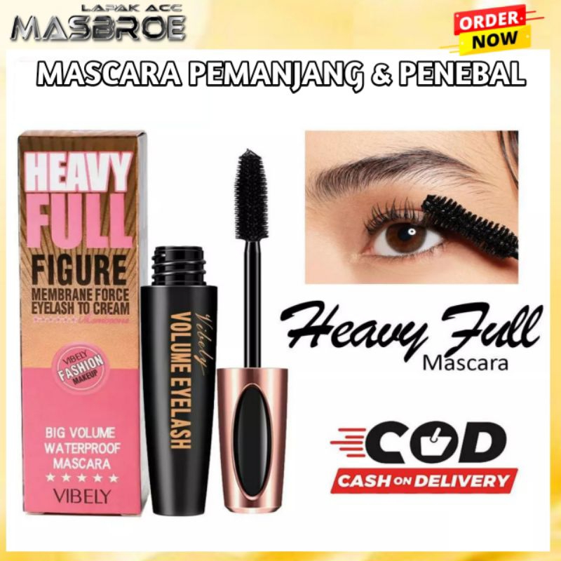 Original Mascara Heavy full Figure 4D Eyelash Mascara Penebal pemanjang
