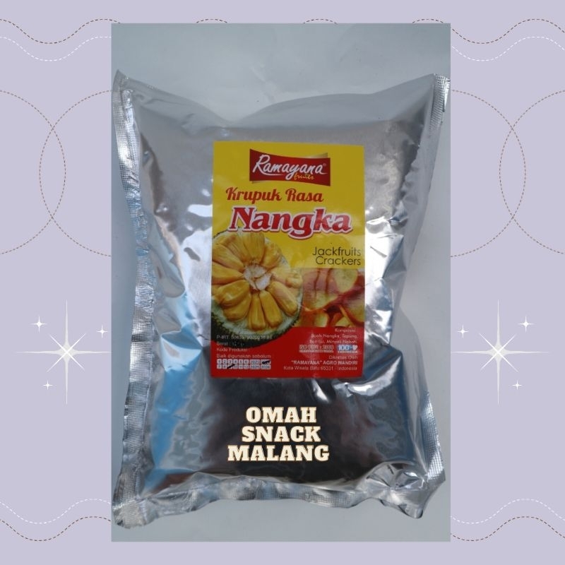 

SNACK KERUPUK KRUPUK BUAH NANGKA RAMAYANA 100 GRAM CAMILAN KEKINIAN ENAK MURAH OLEH-OLEH KHAS BATU MALANG