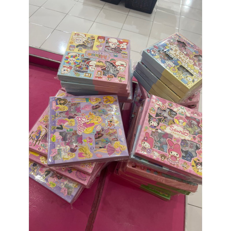 

1 pack isi 100 Lembar Pcs Stiker Box Merk SENMU SEN MU Momo Sticker Set korea