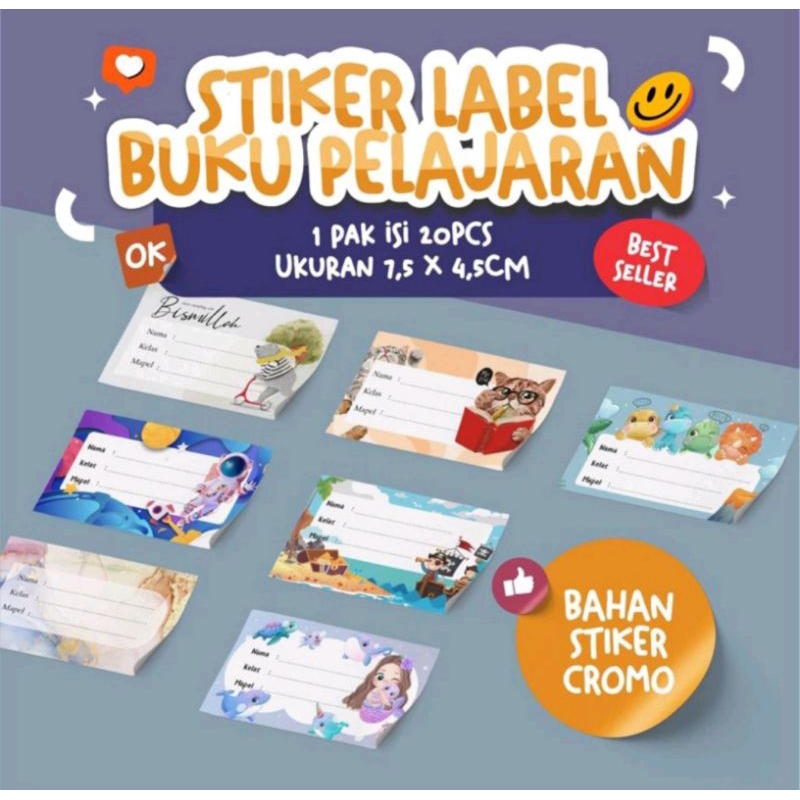 

Sticker Mapel Buku Mata Pelajaran Sekolah