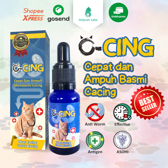 OCING - O CING - ROYAL CARE Obat Cacing Kucing Ampuh Membasmi cacing O-Cing 20 ML