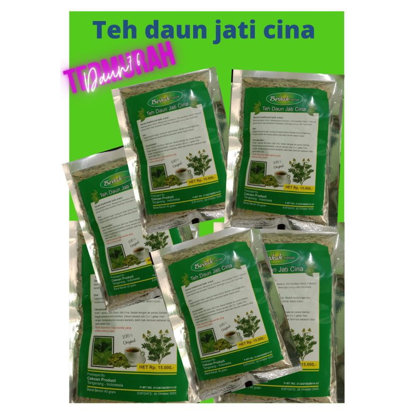 

Teh Daun Jati Cina Curah Berkah 100%Original
