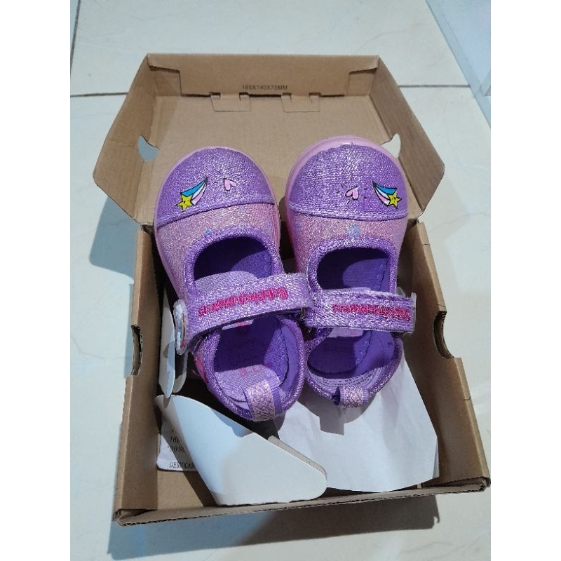 PL Sepatu anak perempuan 1 tahun BATA Bubble Gummers, sepatu pink, sepatu ungu, rainbow, sepatu anak