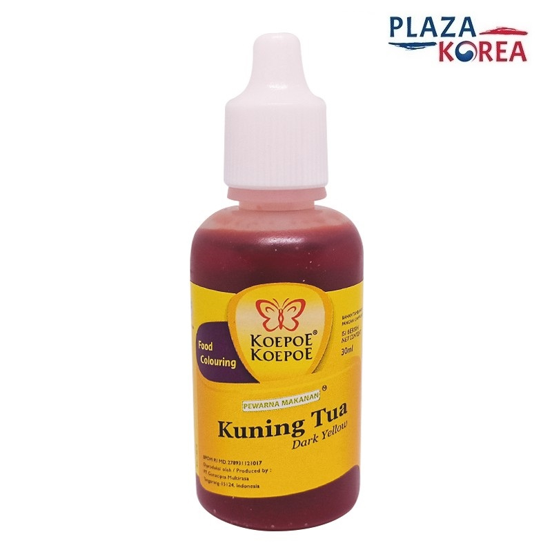 

KOEPOE KOEPOE PEWARNA MAKANAN KUNING TUA 30 ML - KUPU KUPU DARK YELLOW