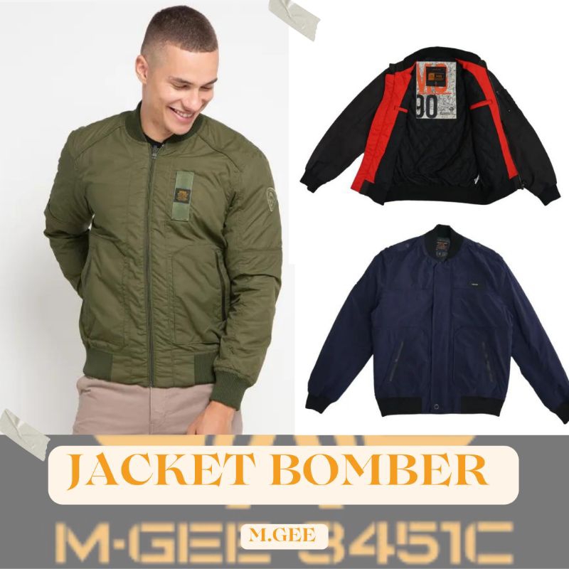 Jaket Bomber Pria / Jaket Parasut Pria / Jaket Outdoor Pria Original M.Gee