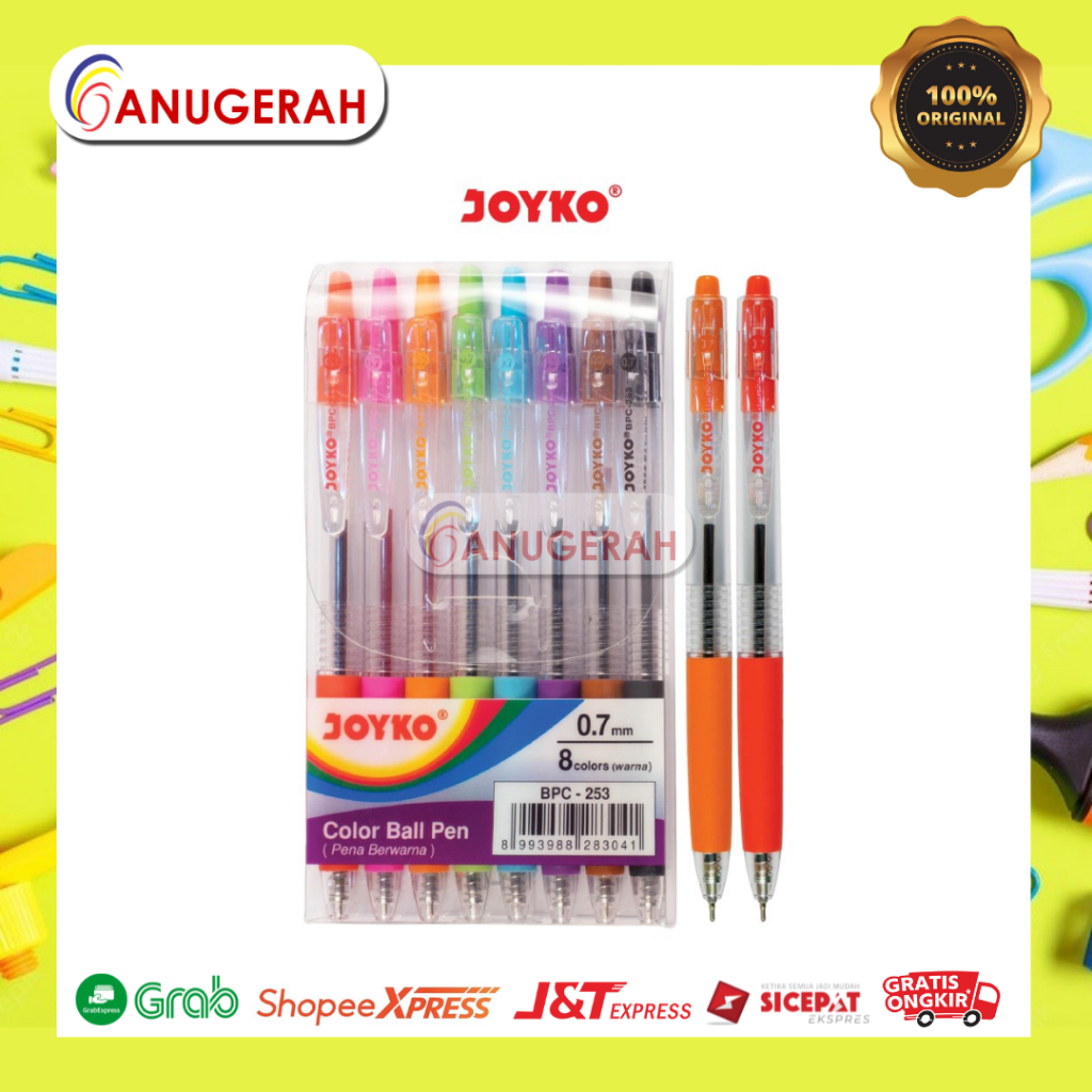 

JOYKO BPC-253 SET 8 BOLP WARNA