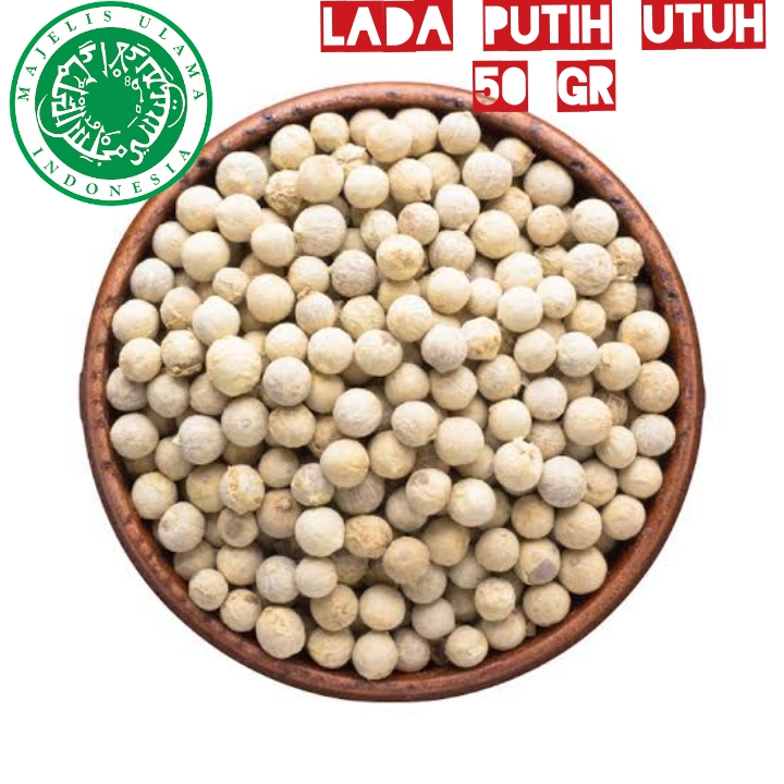 

Biji Lada Putih / Lada Putih utuh 50 Gr
