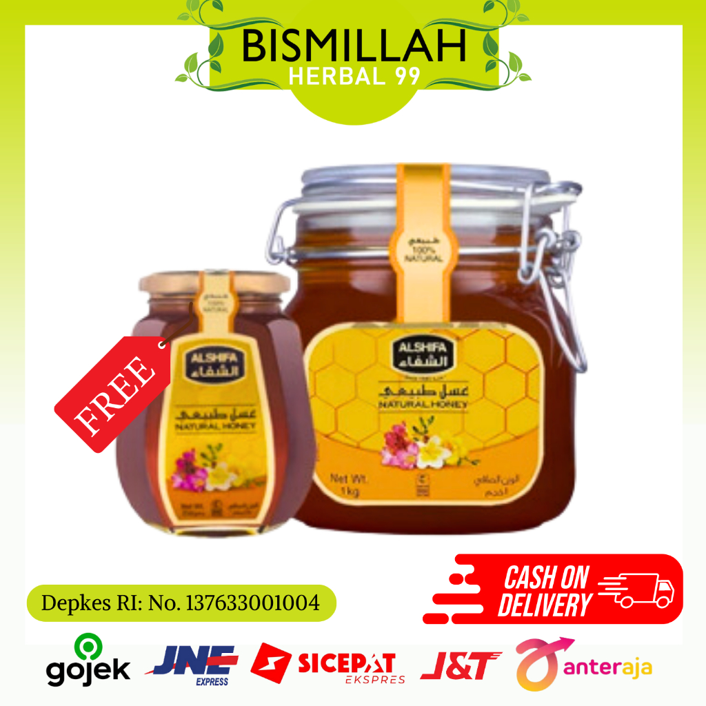 

Madu AlShifa Natural Honey 1Kg (Paket Combo Hemat)