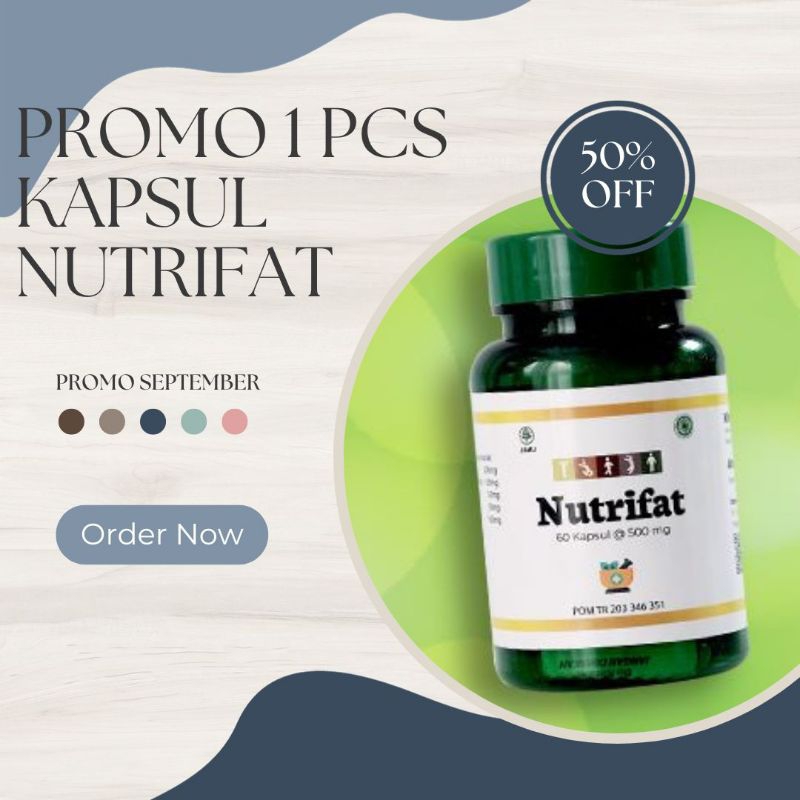Penggemuk Badan Bpom Kapsul Nutrifat 1 Pcs
