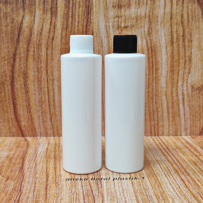 Botol Ulir 200ml Pet Putih Rf / Botol Plastik 200ml Pet Tebal / Botol Pet Rf 200ml Putih + Tutup Sum