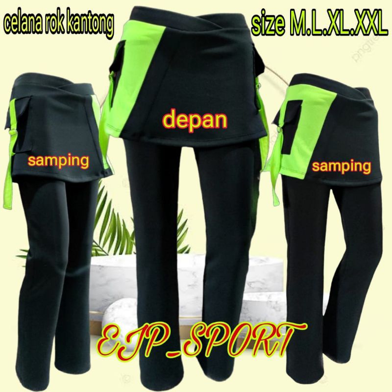 celana rok senam muslim