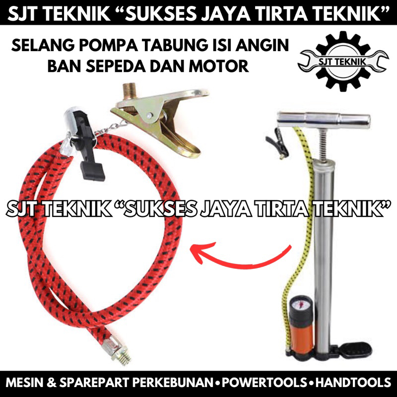 Selang Isi Angin Ban Pompa Angin Tabung Sparepart Pompa Angin Tabung Ampere