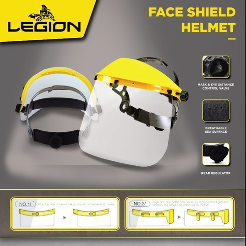 Face Shield Helmet APD Medis Face Shield Helm Apd Legion Alat Pertukangan Face Shield Legion