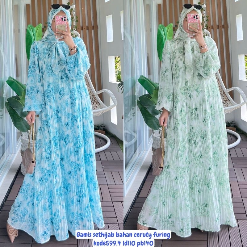 gamis set ceruty