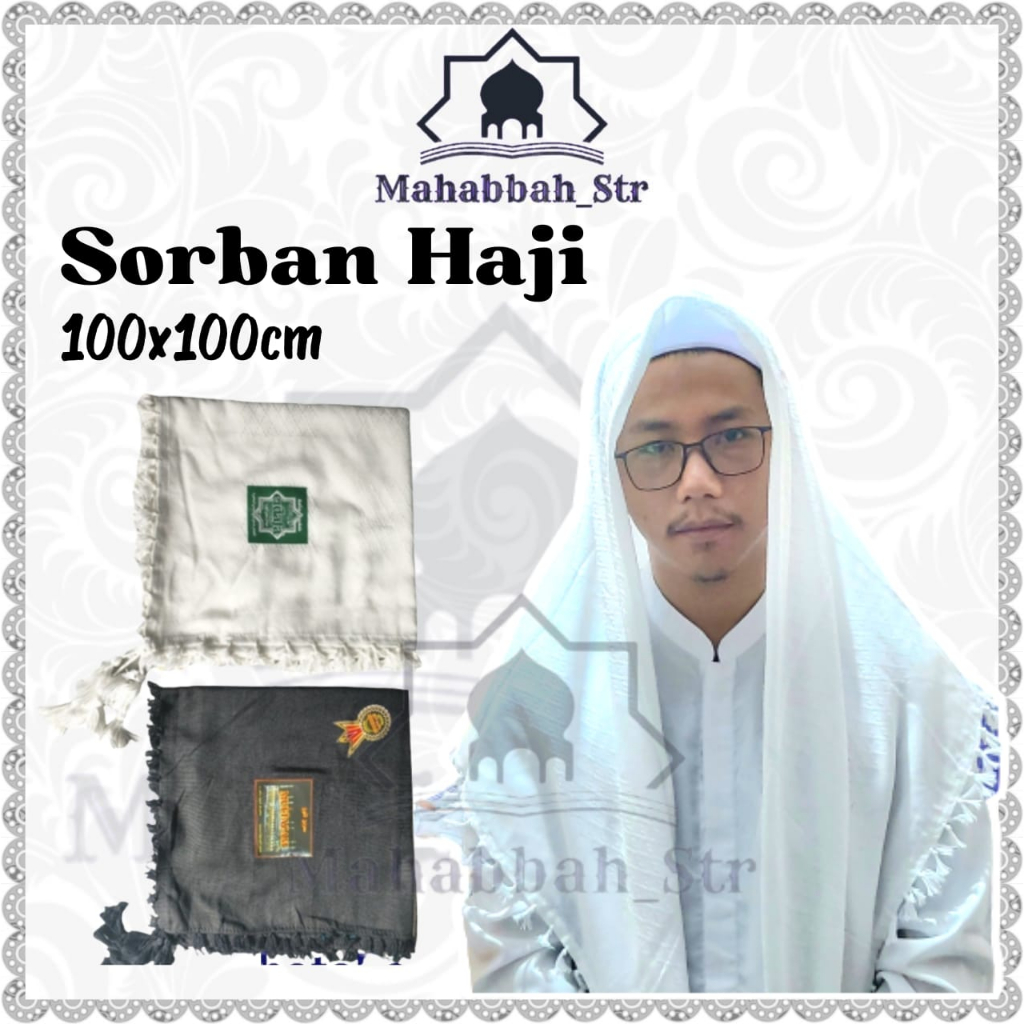 Sorban Putih Sorban Haji Sorban Segi Empat TERMURAH