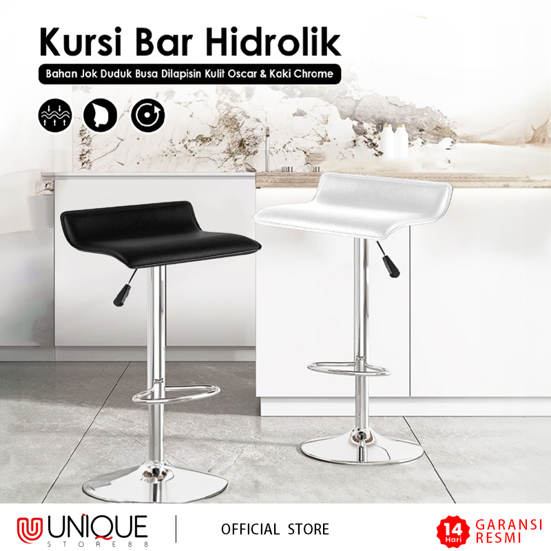 GARANSI (COD) KURSI BAR HIDROLIK KURSI BAR CAFE MINIMALIS KURSI MAKAN KURSI BAR HIDROLIK PERSEGI