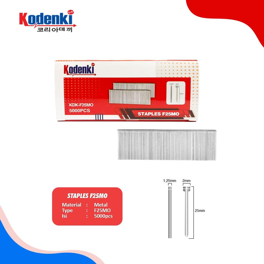 

Kodenki Isi Staples F15 Paku Tembak Nailer Gun Model Lurus