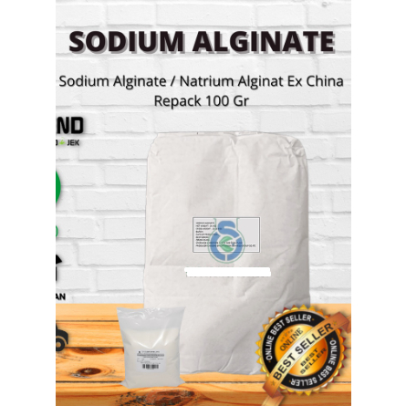 

【Penjualan Terbaik】✅sodium alginate // Sodium Alginate Food Grade / Sodium Alginat / Pengenyal Makanan 100 gr