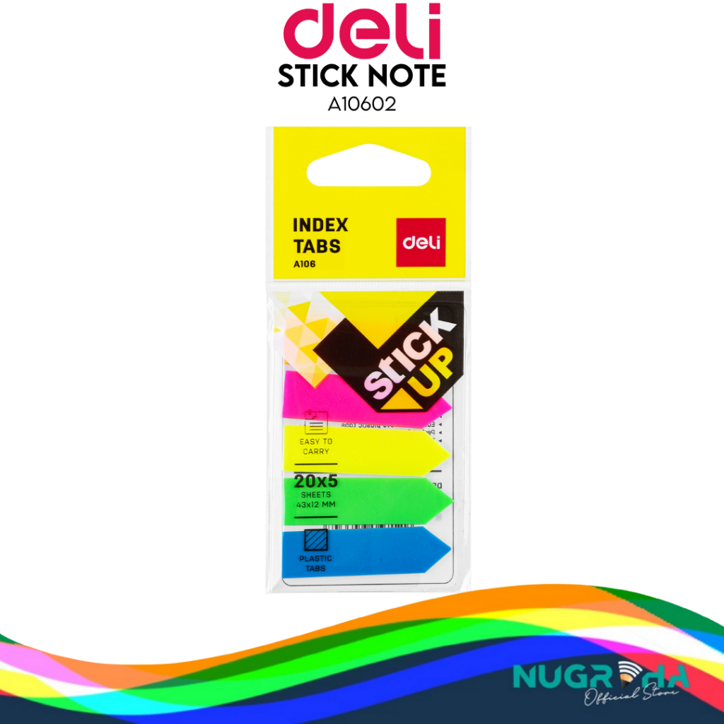 

Deli Index Tab Pembatas Buku A10602