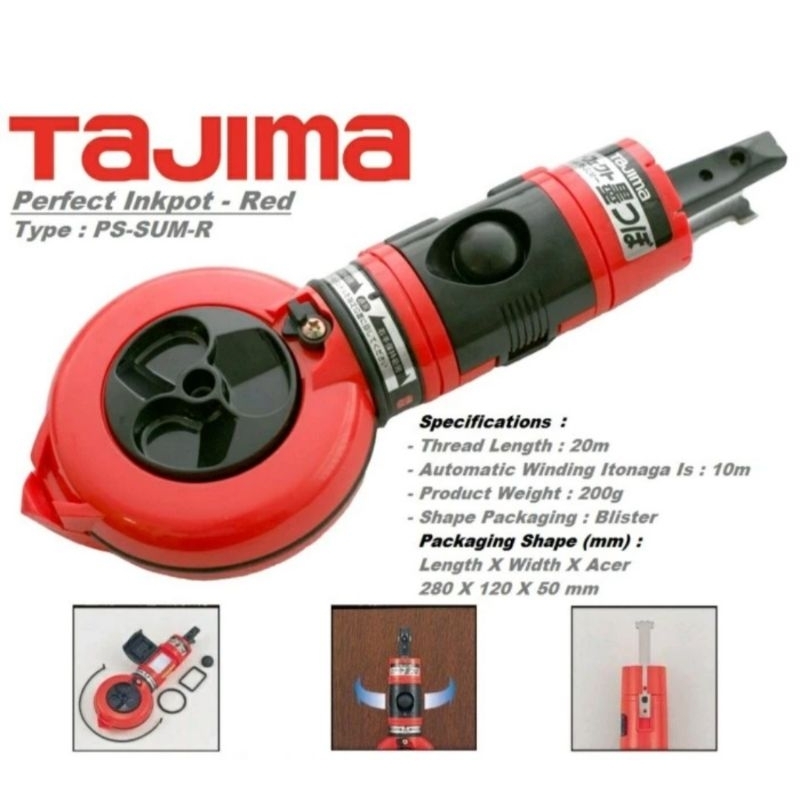 TAJIMA PS-SUM-R 10 M CHALKLINE SIPATAN SIPAT 10METER 10MTR JAPAN ASLI