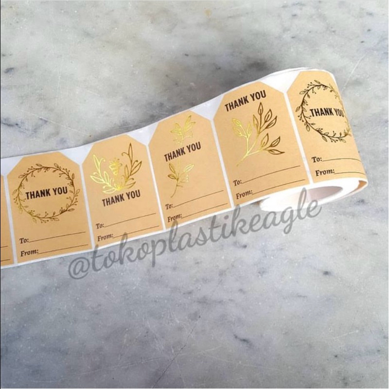 

Label Sticker Gold Leaf