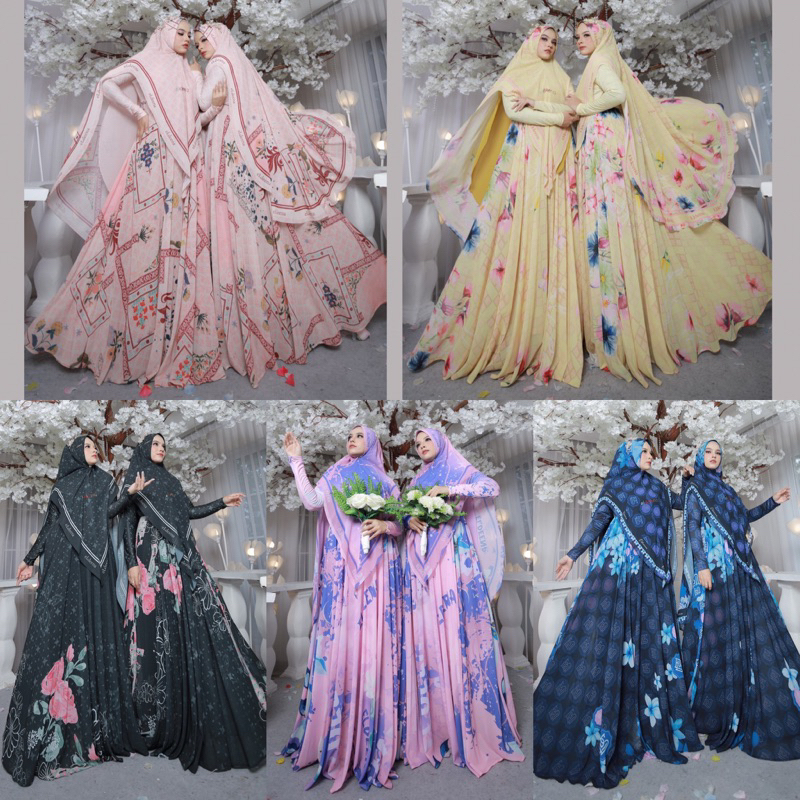 Gamis set Famaira Series syari Original By Eldeena