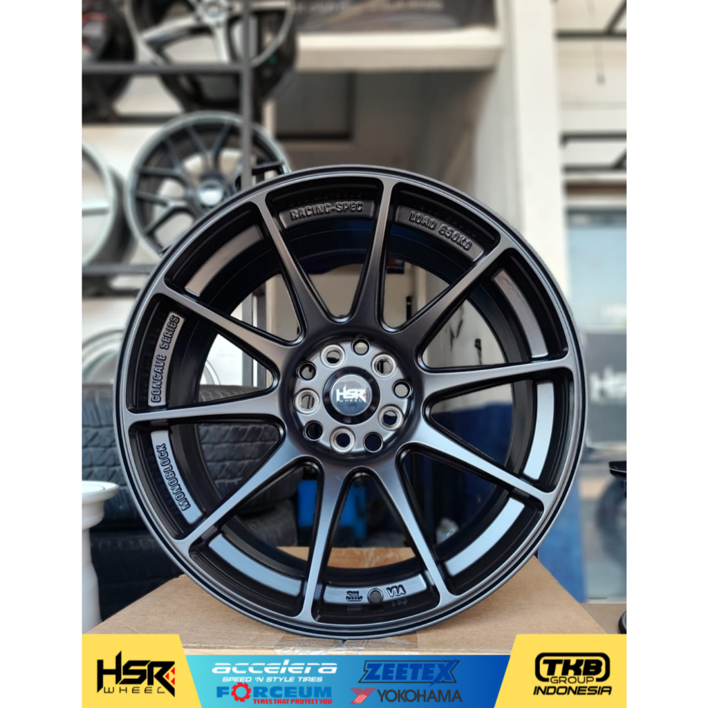 velg jari jari ring 17 baut 5 hsr shinjuku r17 velg celong lebar 7,5/9