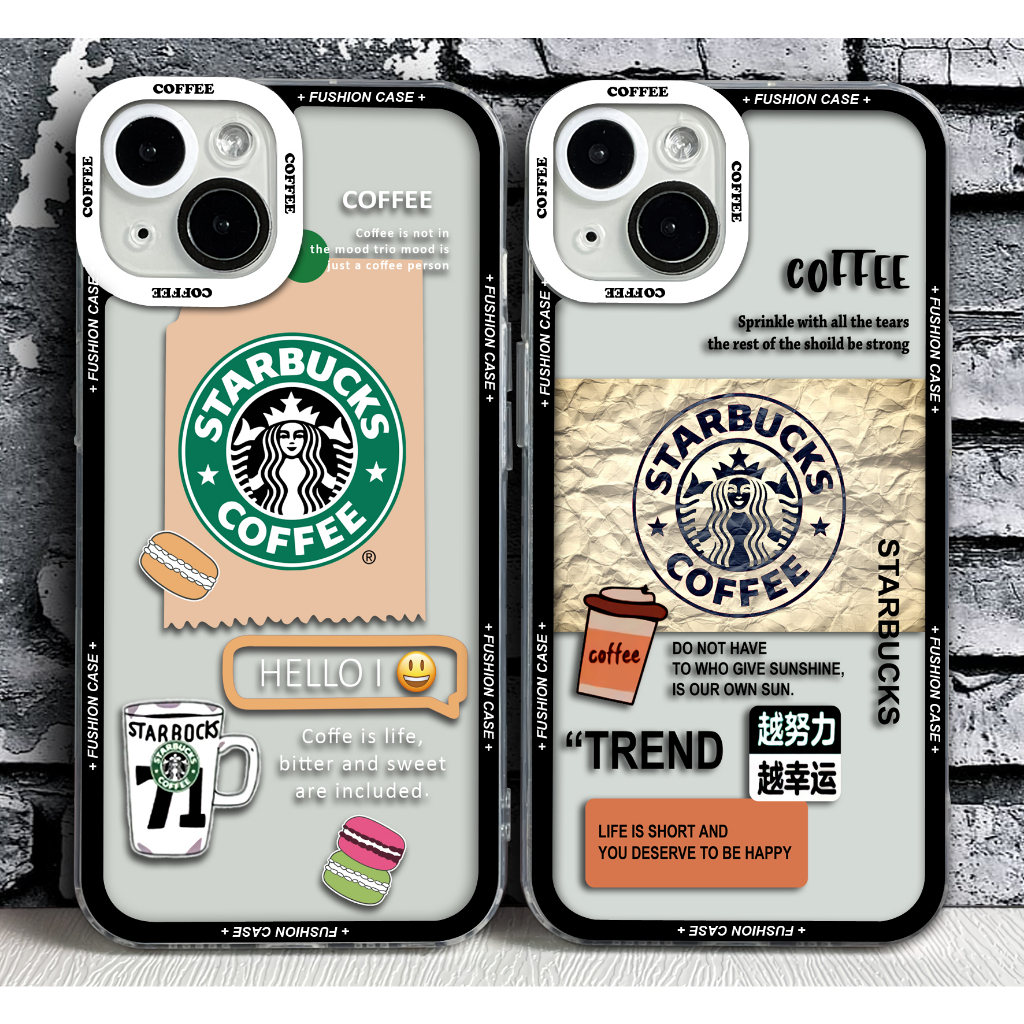 BGSC-36 Casing Case Custom Starbuck  Bening Untuk Type Hp OPPO A58 5G - A78 5G - A55 4G - A57 2022 -