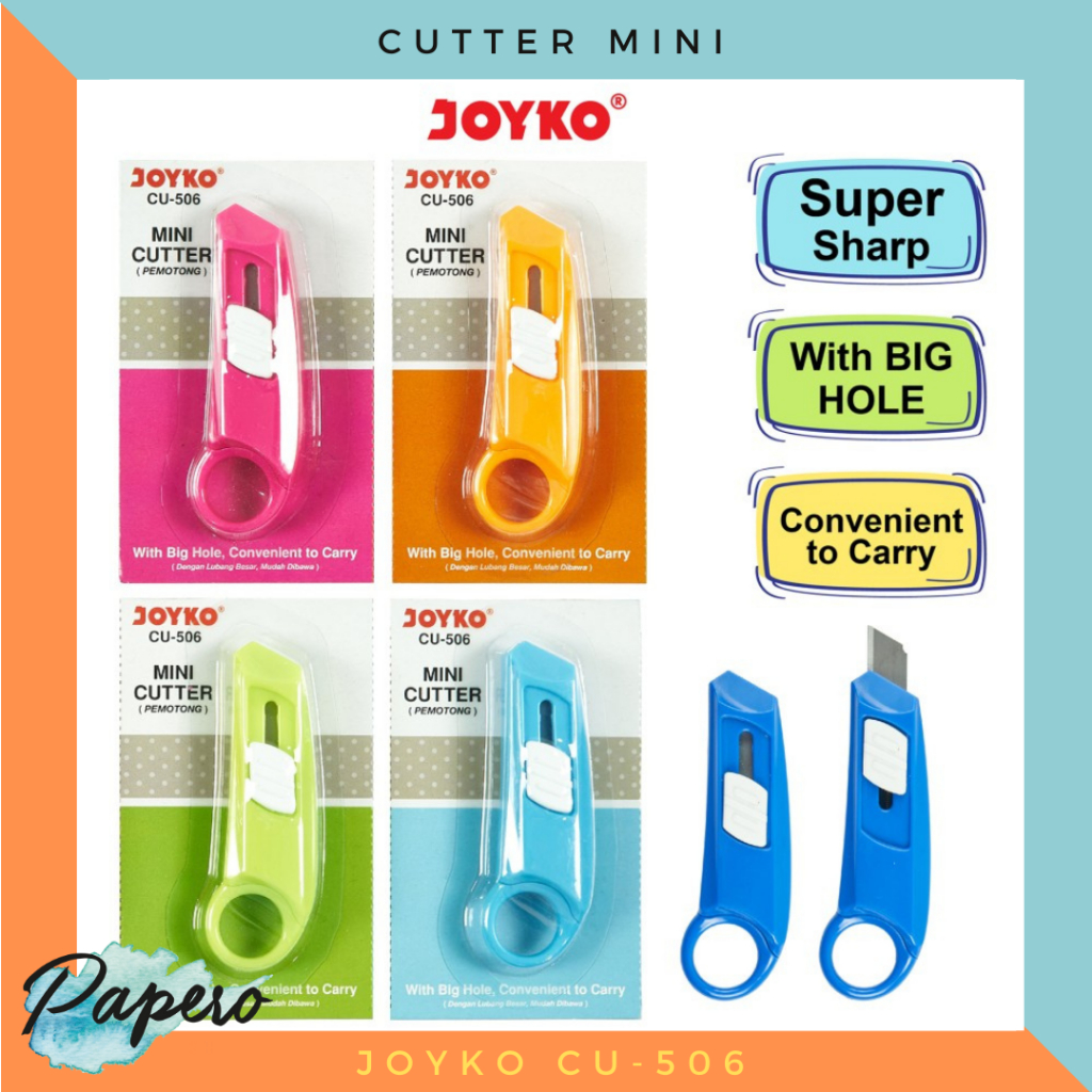 

Mini Cutter Pemotong Warna Warni Joyko CU-506