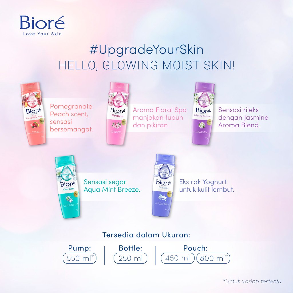 Biore Sabun Mandi Cair Relaxing Aromatic Pouch 800 ml Four Pack