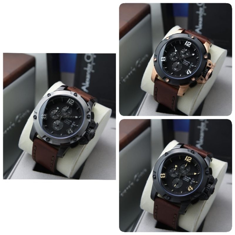Jam tangan pria Kulit Alexandre Christie 6295 AC6295