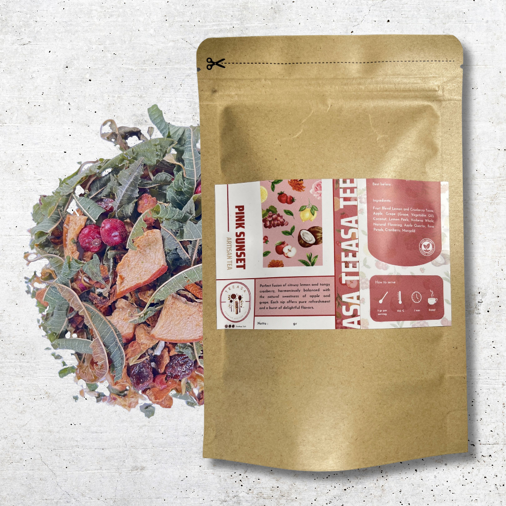

TeeAsa Teh - Pink Sunset - Artisan Loose Leaf Tea In Ziplock Bag