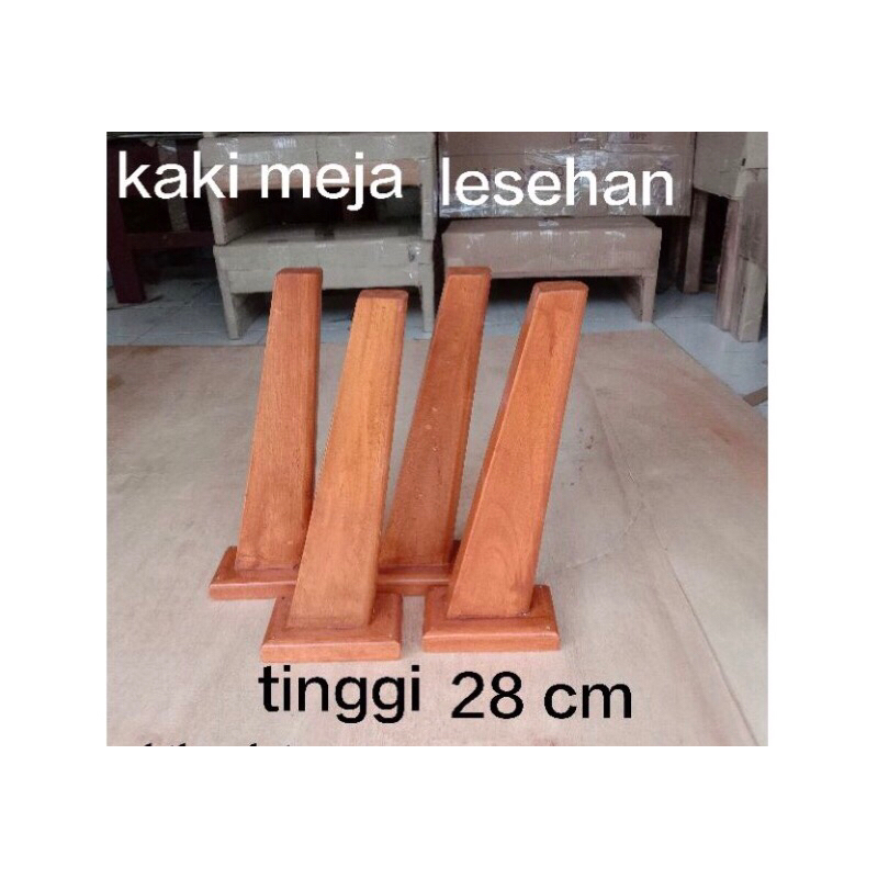 kaki meja lesehan kayu 30 cm / kaki sofa retro kayu / kaki kursi kayu / kaki lemari kayu minimalis /