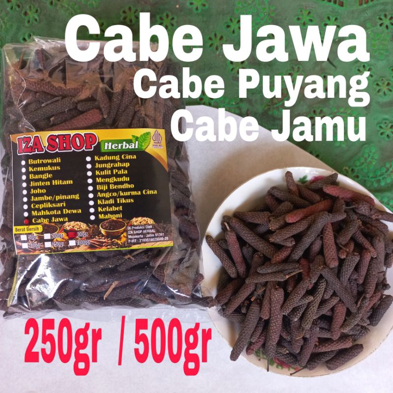 

Cabe Jawa/Cabe Puyang/Cabe Jamu Kering 500gr