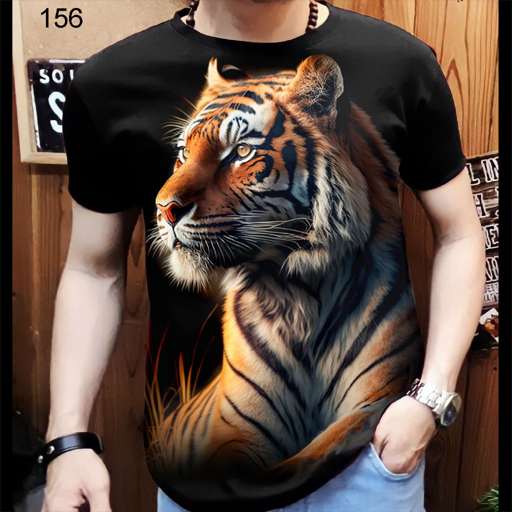 Kaos macan pria / kaos distro macan unisex / kaos macan keren / Kaos Formal pria / kaos macan fullpr