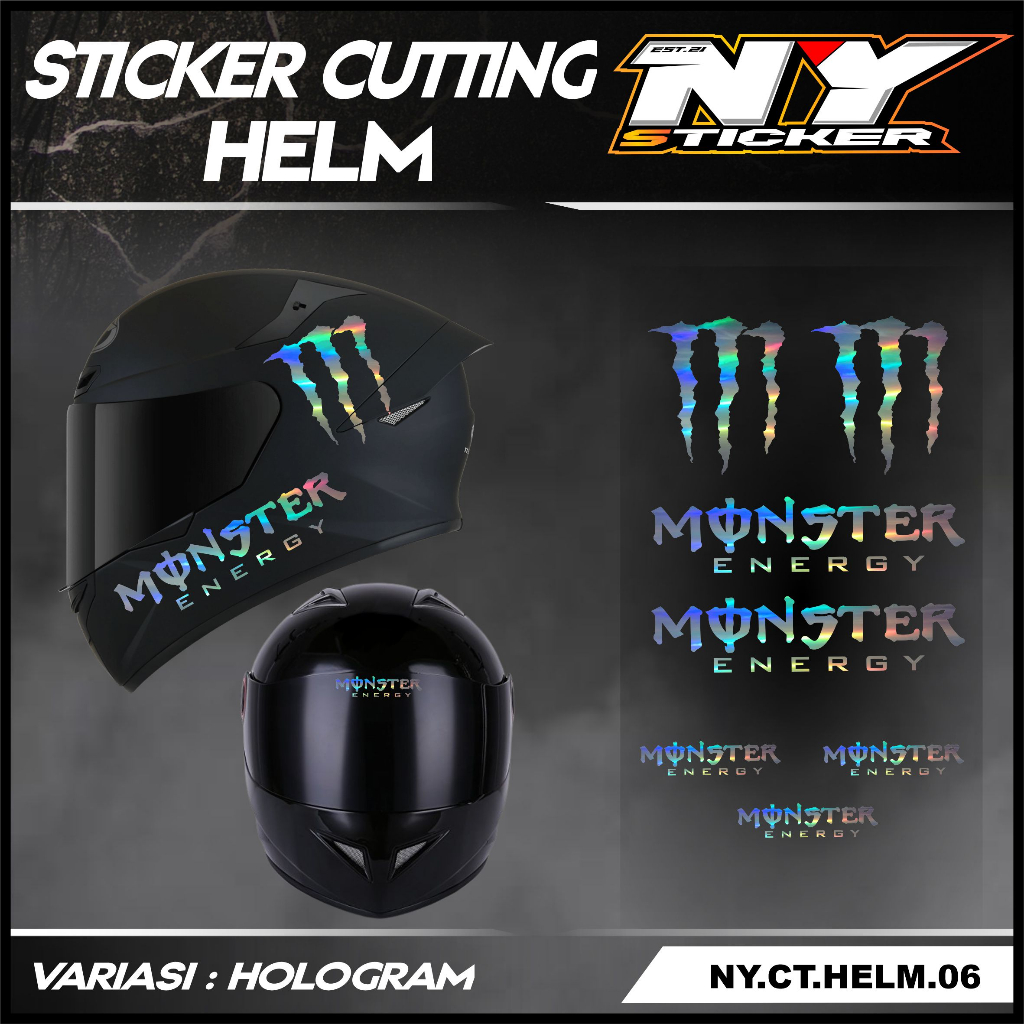 Helm full face monster hot sale energy