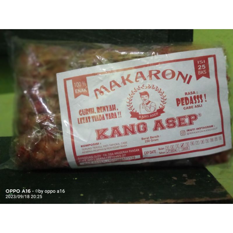 

Makaroni Kang Asep Rasa Pedas Cabe Asli